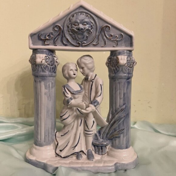 CWI Vintage Porcelain Victorian Couple. 10.5" High. Could use as Cake Topper B1 - Picture 1 of 8